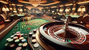 Panel taruhan pada tabel Baccarat